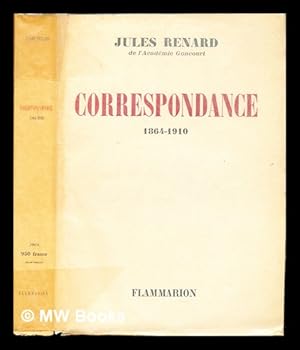 Imagen del vendedor de Correspondance / Jules Renard ; introduction et notes par Lon Guichard a la venta por MW Books Ltd.