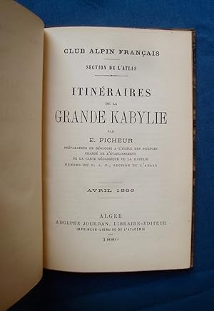 Itinéraires de la Grande Kabylie -