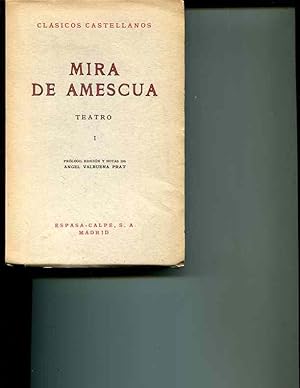 Imagen del vendedor de Mira De Amescua: Teatro: Volume I (Clasicos Castellanos 70) a la venta por Orca Knowledge Systems, Inc.