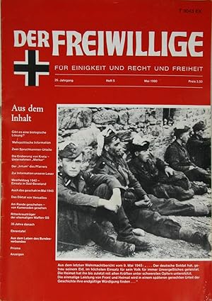 Imagen del vendedor de Der Freiwillige. Fr Einigkeit und Recht und Freiheit (Heft 5/1980), a la venta por Versandantiquariat Hbald