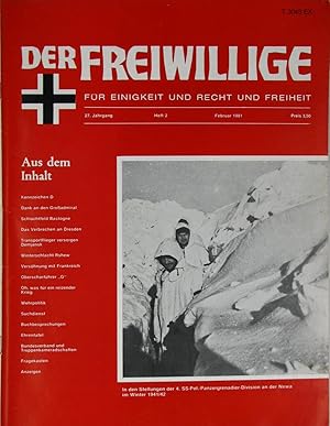 Imagen del vendedor de Der Freiwillige. Fr Einigkeit und Recht und Freiheit (Heft 2/1981), a la venta por Versandantiquariat Hbald