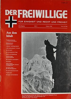 Imagen del vendedor de Der Freiwillige. Fr Einigkeit und Recht und Freiheit (Heft 2/1982), a la venta por Versandantiquariat Hbald