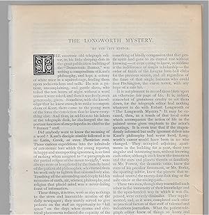 Seller image for The Longworth Mystery for sale by Legacy Books II