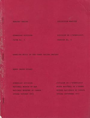 Seller image for Mercury Series: Ethnology Division Paper No.3: Gambling Music of the Coast Salish Indians for sale by Clausen Books, RMABA