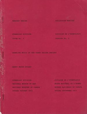 Immagine del venditore per Mercury Series: Ethnology Division Paper No.3: Gambling Music of the Coast Salish Indians venduto da Clausen Books, RMABA