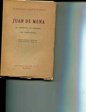 Bild des Verkufers fr Juan De Mena: El Laberinto de Fortuna o Las Trescientas (Clasicos Castellanos 119) zum Verkauf von Orca Knowledge Systems, Inc.