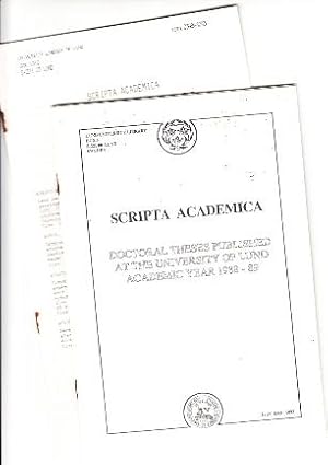 Seller image for Scripta Academica. for sale by Buchversand Joachim Neumann