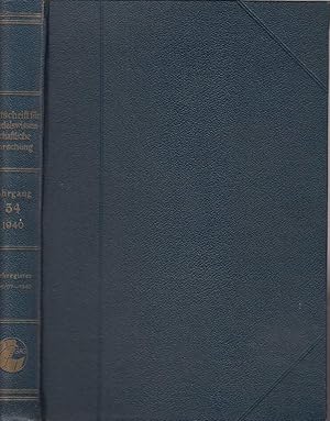 Zeitschrift für Handelswissenschaftliche Forschung, 34. Jahrgang 1940