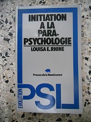 Image du vendeur pour Initiation a la parapsychologie mis en vente par Frederic Delbos