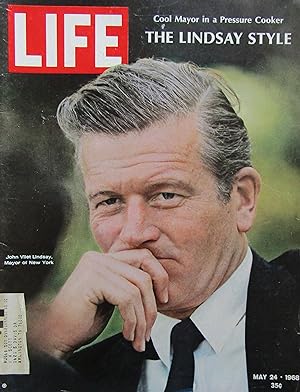 Life Magazine May 24, 1968-- Cover: Mayor John Lindsay