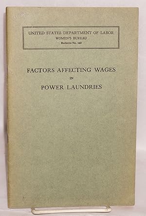 Immagine del venditore per Factors affecting wages in power laundries venduto da Bolerium Books Inc.