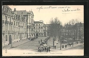 Carte postale Nancy, Square Saint-Jean, Temple Protestant