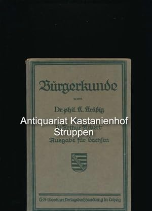Seller image for Brgerkunde,Ausgabe fr Sachsen, for sale by Antiquariat Kastanienhof