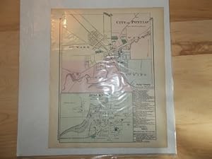 Seller image for Pontiac Auburn Oakland County Michigan 1872 Map for sale by McCormick Books