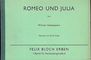 Imagen del vendedor de Romeo und Julia. a la venta por Antiquariat Carl Wegner