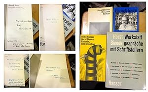 4 signierte Bücher vom Autor. 1. Werkstattgespräche mit Schriftstellern, 1962. 2. Bakunin, eine I...