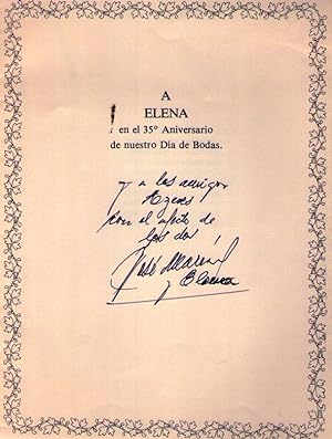 Immagine del venditore per MADRIGAL A ELENA. 24 de junio de 1981 [Firmado / Signed] venduto da Buenos Aires Libros