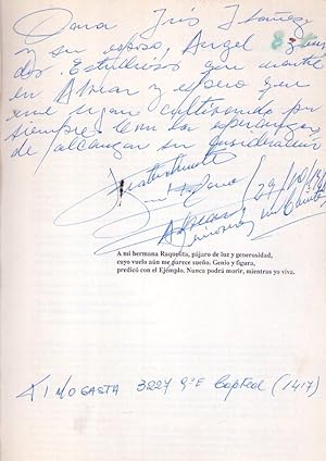 DE HOMBRES Y DE PAJAROS. Poemario ilustrado. Prólogo: Fermín Chávez [Firmado / Signed]