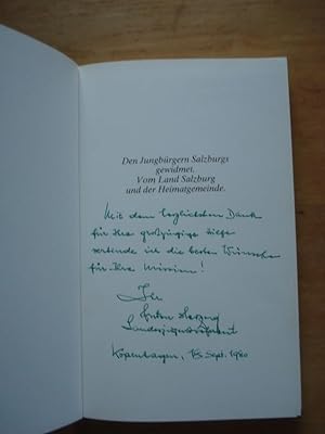 Bild des Verkufers fr Salzburger Jungbrgerbuch zum Verkauf von Antiquariat Birgit Gerl