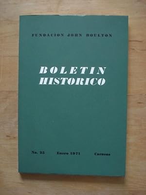 Boletin Historico No. 25 - Enero 1971