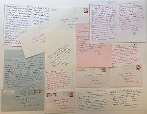Small archive of seven chatty Autographed Letters Signed "Ellie"