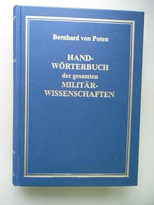 Bild des Verkufers fr Handwrterbuch der gesamten Militrwissenschaften 1877/Reprint Band 3 Militr zum Verkauf von Versandantiquariat Harald Quicker