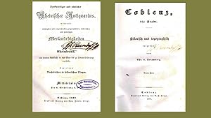 Coblenz, die Stadt - Band 4 ( = Mittelrhein der I. Abtheilung 4. Band - Originalausgabe 1856 ) - ...