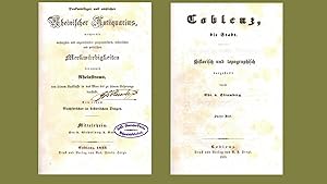 Coblenz, die Stadt - Band 2 ( = Mittelrhein der I. Abtheilung 2. Band - Originalausgabe 1853 ) - ...