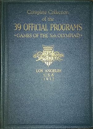 Imagen del vendedor de COMPLETE COLLECTION OF THE 39 OFFICIAL PROGRAMS Games of the Xth Olympiad Los Angeles USA 1932 a la venta por Riverow Bookshop