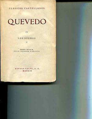 Imagen del vendedor de Quevedo: Volume III: Los Suenos, Part II (Clasicos Castellanos 34) a la venta por Orca Knowledge Systems, Inc.
