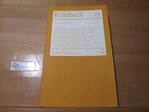 Kursbuch 27 : 1972 Planen Bauen Wohnen