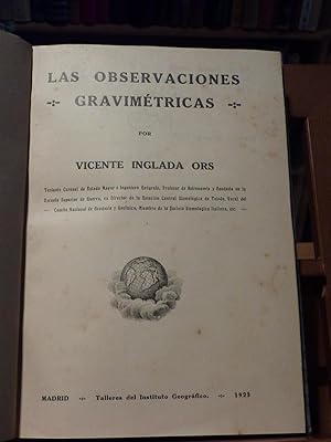 LAS OBSERVACIONES GRAVIMETRICAS