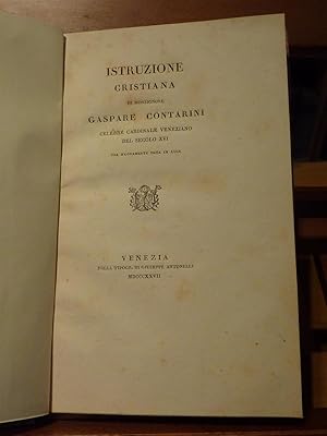 ISTRUZIONE CRISTIANA DE GASPARE CONTARINI