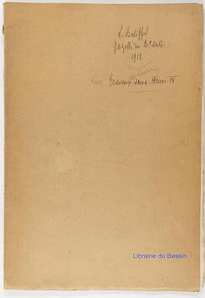 Seller image for Les travaux du Louvre sous Henri IV d'aprs de nouveaux documents for sale by Librairie du Bassin