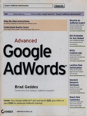 Bild des Verkufers fr Advanced Google AdWords zum Verkauf von Librodifaccia