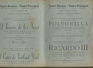 EL SECRETO DE LOS INCAS/ NO-DO / 3 CASOS DE SCOTLAND YARD. POLVORILLA/ NO-DO/ RICARDO III.