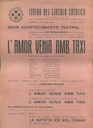 L'AMOR VENIA AMB TAXI.