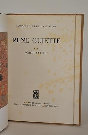 Seller image for Monographies De L'art Belge - Ren Guiette for sale by Librairie Raimbeau