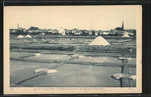 Ansichtskarte Le Pouliguen, Panorama et les Marais Salants, Panorama über die Salzgärten