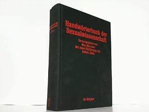 Seller image for Handwrterbuch der Sexualwissenschaft: Enzyklopdie der natur- und kulturwissenschaftlichen Sexualkunde des Menschen. for sale by Antiquariat Ehbrecht - Preis inkl. MwSt.