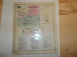 Image du vendeur pour Battle Creek Downtown Calhoun County Michigan 1873 Map mis en vente par McCormick Books