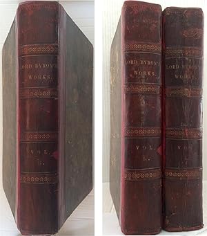 Works of Lord Byron with Notes & Illusatrations 2 Vols LEATHER