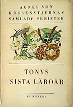 Seller image for Tonys sista lror. for sale by Librera y Editorial Renacimiento, S.A.