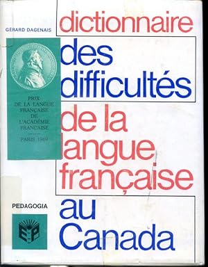 Seller image for Dictionnaire des difficults de la langue franaise au Canada for sale by Librairie Le Nord