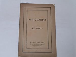 Antiquariat Katalog I. Literatur, Philosophie, Geschichte und Kunst. Einschl. einer Heine-Sammlung