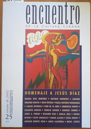 Imagen del vendedor de ENCUENTRO DE LA CULTURA CUBANA Nº 25. HOMENAJE A JESUS DIAZ. a la venta por Libreria Lopez de Araujo