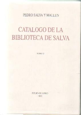 CATÁLOGO DE LA BIBLIOTECA DE SALVA. TOMO II