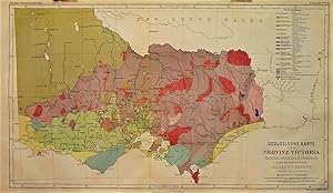 1865 Geological Map of Victoria Province after the Official Survey under the Direction of Alfred ...