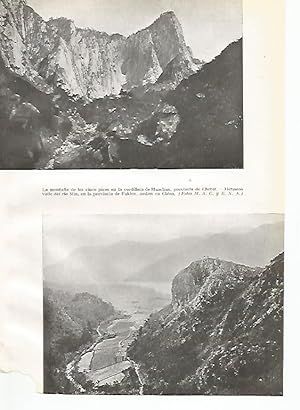 Seller image for LAMINA GEOGRAFIA 0044: Montaa de los Cinco Picos y valle del rio Min China for sale by EL BOLETIN
