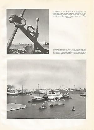 Seller image for LAMINA GEOGRAFIA 0138: Canal de Suez y Port Said Egipto for sale by EL BOLETIN